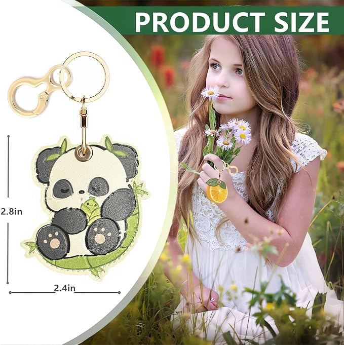 Leather Keychain Holder Case Compatible - Image 2