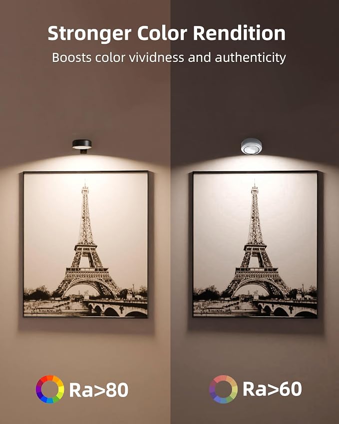 EZVALO Picture Lights for Wall, 2000mAh Rechargeable Battery Magnetic Poster - Image 8