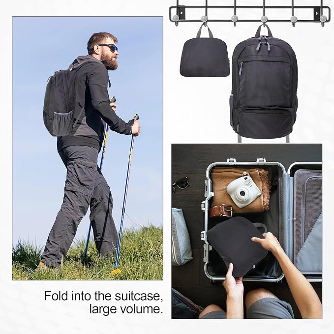 HOLYLUCK 20L Lightweight Packable Hiking Daypack Foldable Backpack - Image 6