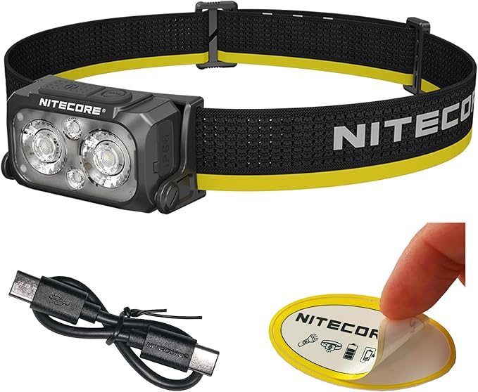 Nitecore NU25 MCT 400 Lumen Lightweight USB-C Rechargeble Outdoor Headlamp by NITECORE