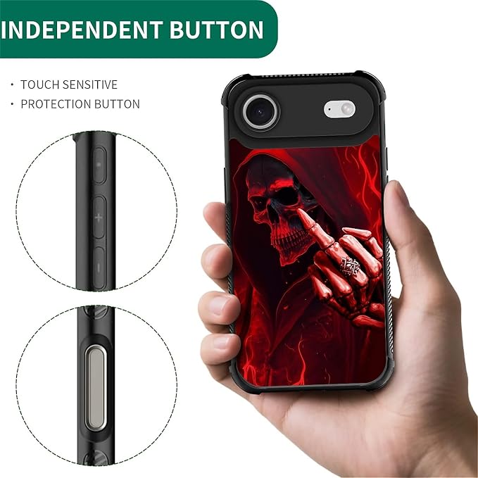 for iPhone 17 Air Case, for MagSafe Graphic Design for Girl Boy Soft Silicone - Image 3