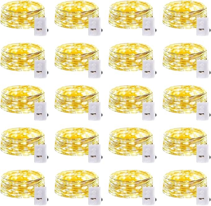 20 Pack LED Fairy Lights Battery Operated, 3 Features Blinking Slowly Blinking - Image 8