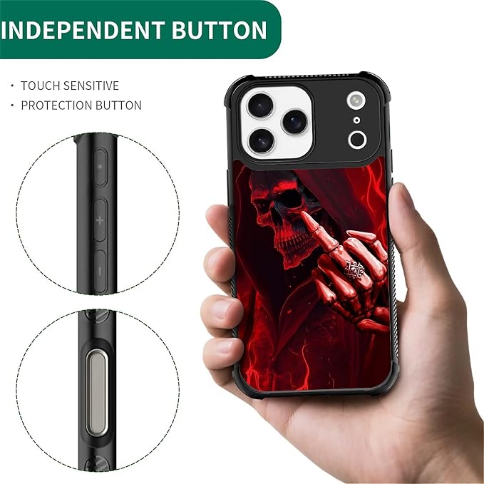 for iPhone 17 Pro Max Case, for MagSafe Graphic Design for Girl Boy Soft - Image 2