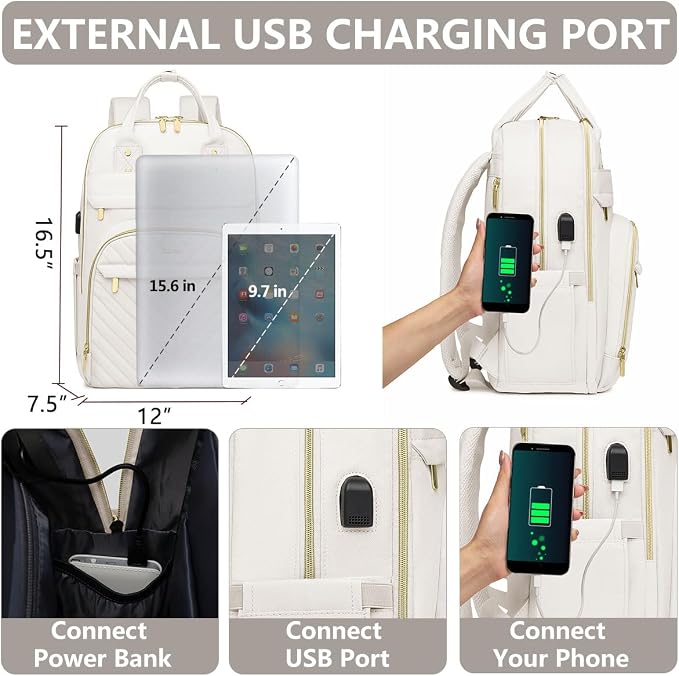 Laptop Backpack for Women Work Bag - Image 4
