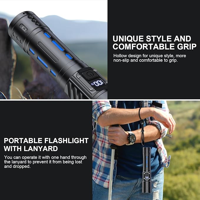 Banral Flashlights High Lumens Rechargeable - Image 7