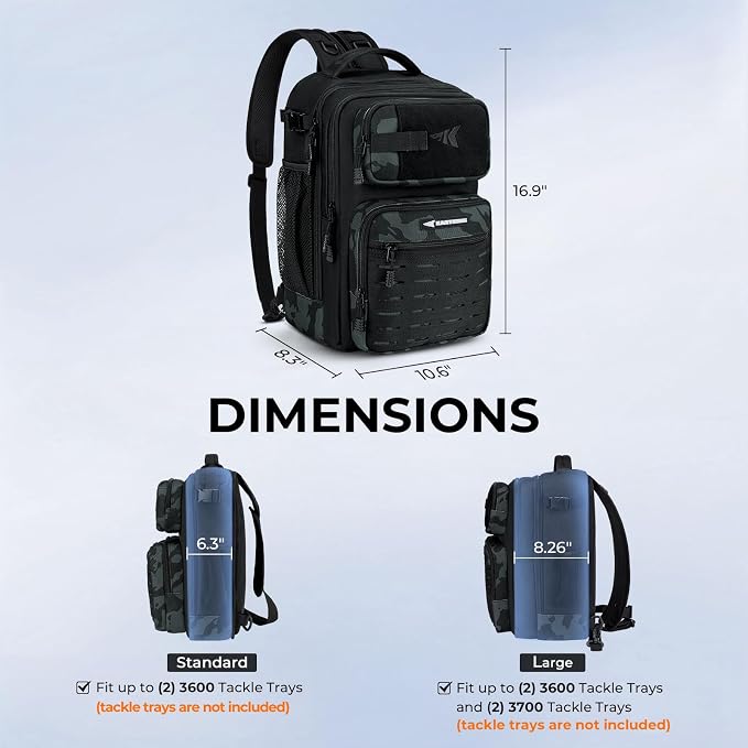 KastKing BlowBak Tactical Sling Tackle Bag-Lightweight Fishing Backpack Storge - Image 2
