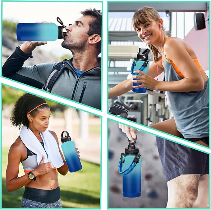 Stainless Steel Flask Water Bottle - 32oz/40oz/64oz Insulated Water Bottle - Image 7