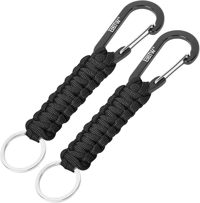 EOTW Paracord Keychain for Men Women Paracord Carabiner Backpack Keychain by EOTW
