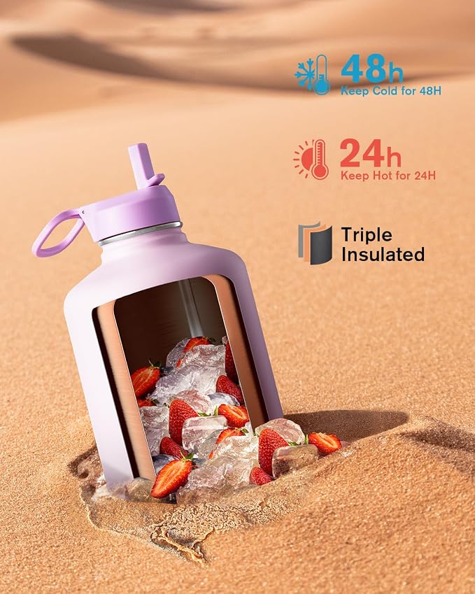 Coolflask 128 oz Gallon Water Bottle Insulated - Image 2