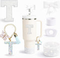 6PCS White Stanley Cup Accessories Set Fit by MOTEERLLU
