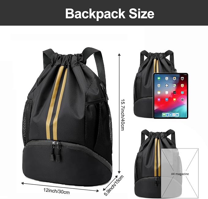 Hoedia Sports Drawstring Backpack - Image 2