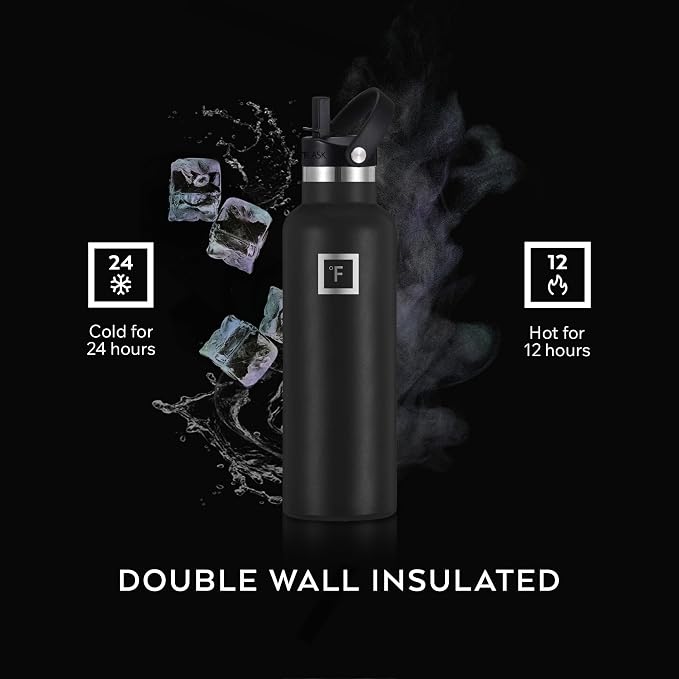 IRON °FLASK Camping & Hiking Hydration Flask - 32 oz Dark Rainbow - Image 4