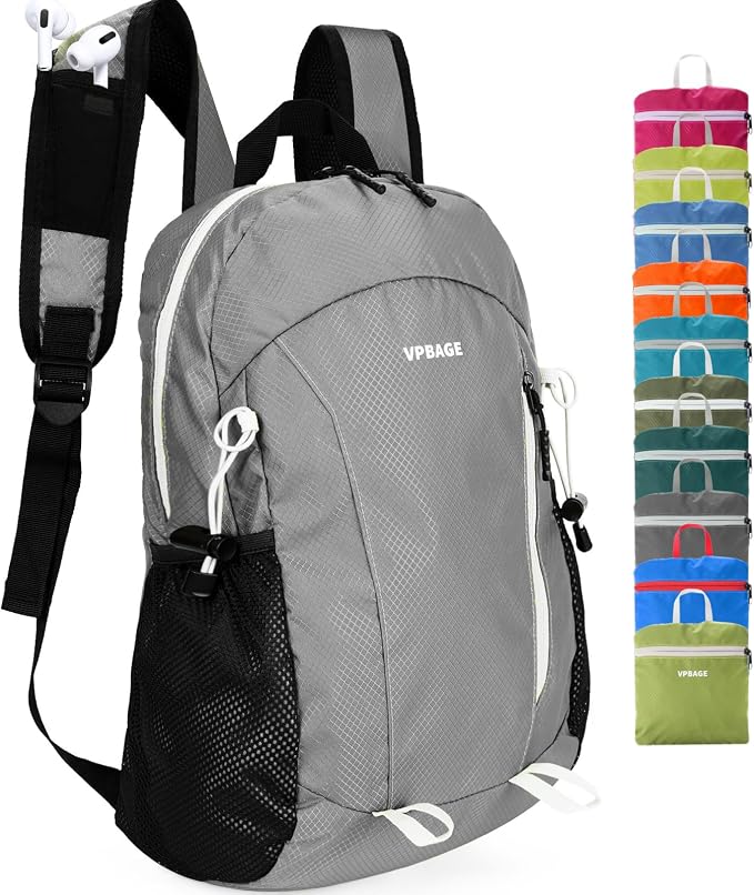 VPBAGE 15L Water-resistant Hiking Daypack, Small Backpack Travel Outdoor by VpbageGear
