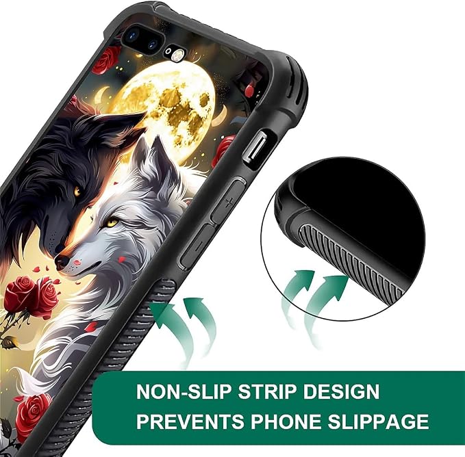 Case for iPhone 7 Plus/8 Plus, Soft Silicone Hard Acrylic for Shock Protection - Image 3