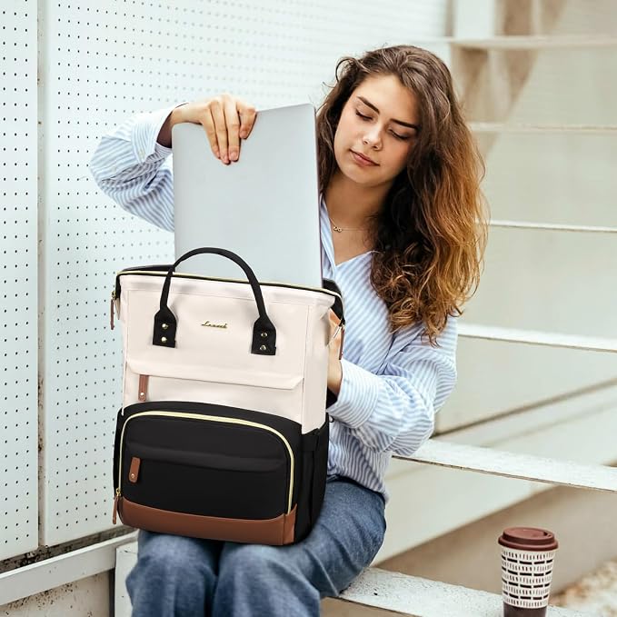 LOVEVOOK Laptop Backpack for Women, 15.6 Inch Work Business Backpacks Purse - Image 2