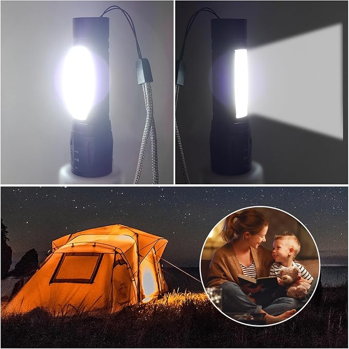 5 Pack Mini Small Pocket LED Flashlight USB-C Rechargeable High Lumens Bright - Image 6