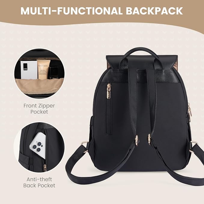 LOVEVOOK Mini Backpack for Women, Small Backpack Purse for Travel Work Cute - Image 5