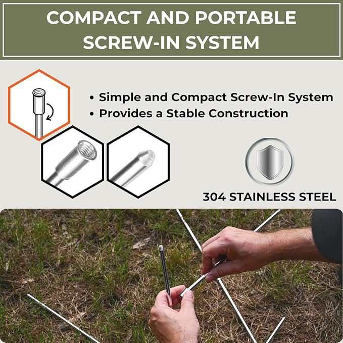 Tactiko Survival 33" Camping Tripod - Image 6