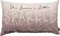 TKS MITLAN Sparkle Pillow Covers 12x20 Inch Glitter Pink She Leaves A Little by TKS+MITLAN