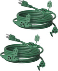 SURAIELEC 2 Pack 25 FT Outdoor Extension Cord by SURAIELEC