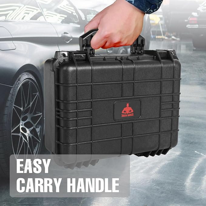Jack Boss 16x 12.8x 6.8 Inch Hard Case, Portable Weather Waterproof Protective - Image 8