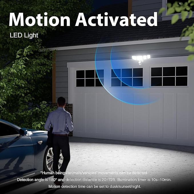 Onforu 150W 15000LM LED Security Lights Motion Sensor Outdoor, Dusk to Dawn - Image 5