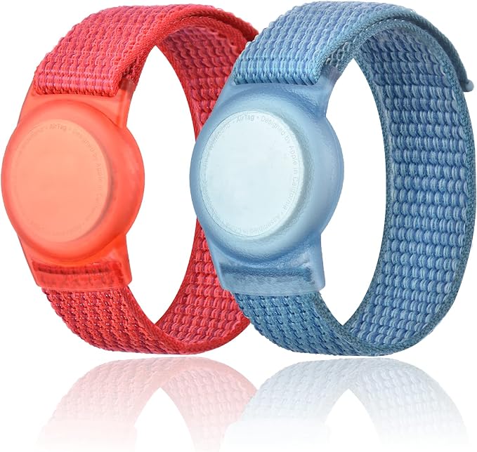Kids Wristband Compatible with Apple AirTag, Protective Case by Qonuiy