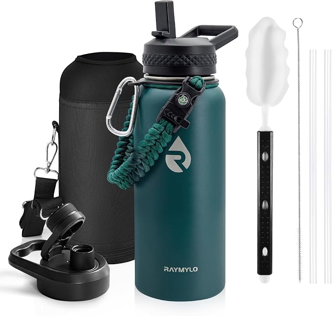 RAYMYLO Insulated Water Bottle 32 oz, Triple Wall Vacuum Stainless Steel by RAYMYLO