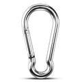 Large Carabiner Clip Hooks, 304 Stainless Steel Spring Snap Hook Fits Camping by KINLINK