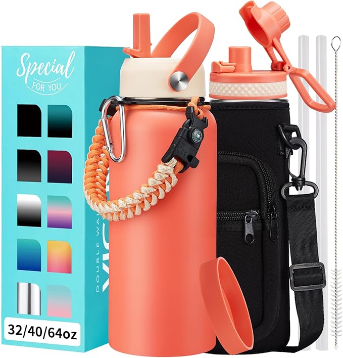 Insulated Water Bottle 32oz by VICKNIY