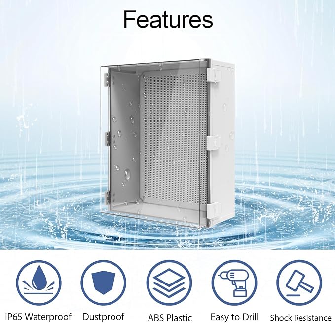 Electrical Box IP65 Waterproof ABS Plastic Enclosure Outdoor and Indoor Project - Image 3