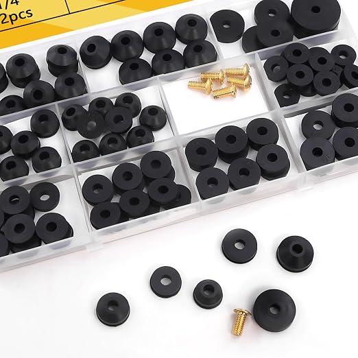114-Piece 12 Sizes Faucet Washer Assortment Kit - Image 7