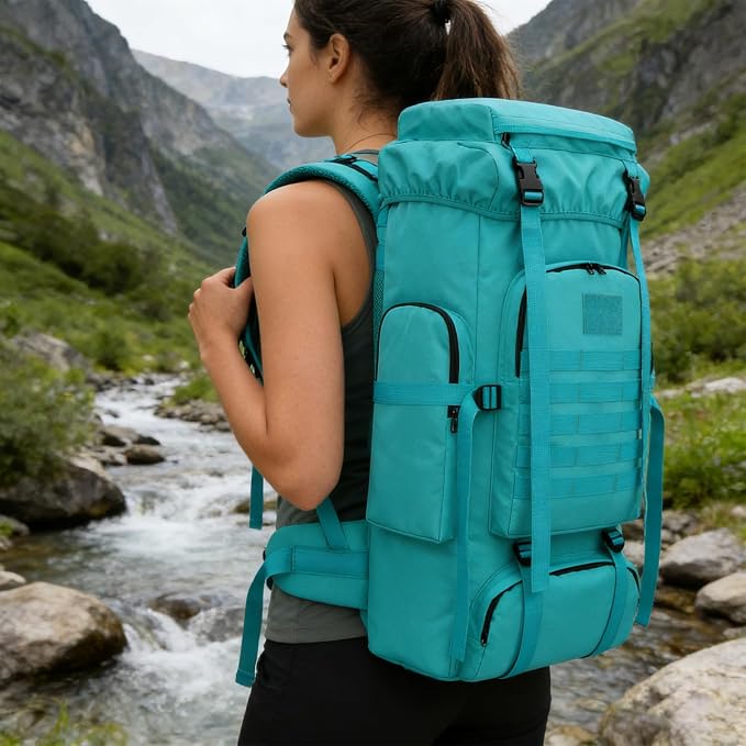 Hiking Backpack for Men 70L/100L Camping Backpack Military Rucksack Molle 3 - Image 7