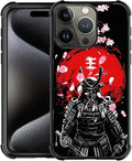 for iPhone 16 Pro Case, Sakura Japanese Samurai Pattern Graphic Design Girl Boy by FKBRCL4U