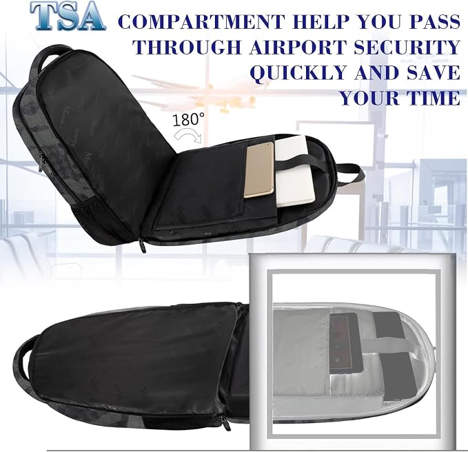 MATEIN 17.3 Inch Computer Backpack, Extra Large TSA Friendly Travel Laptop - Image 2