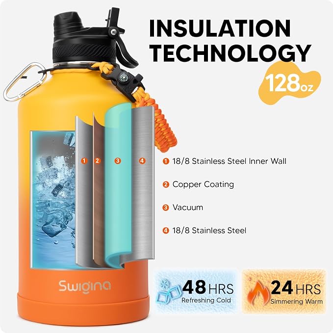 Swigina Gallon Insulated Water Bottle - Image 3