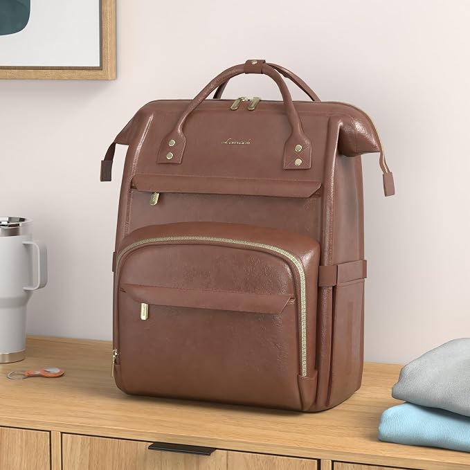 LOVEVOOK Leather Laptop Backpack - Image 2