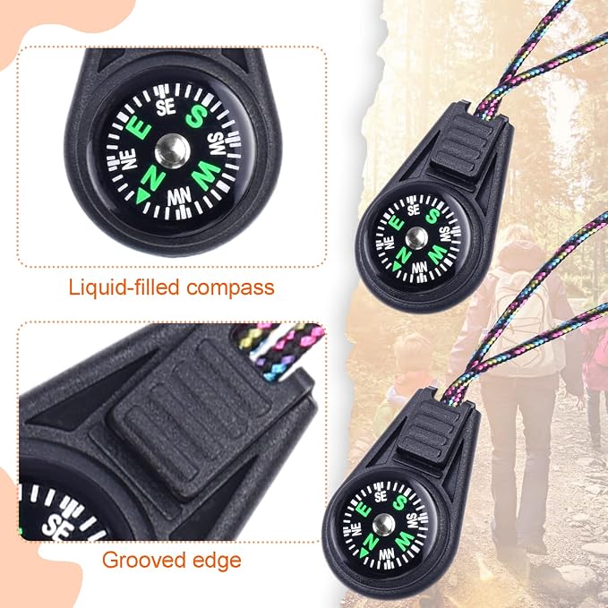 50 Pack Compass for Kids Mini Compasses Bulk Kids Toy Compass for Party - Image 4