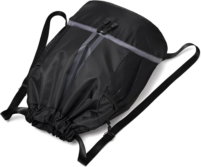 LOKAPEGY Drawstring Gym Bag for Men, Waterproof Drawstring Backpack for Women - Image 4