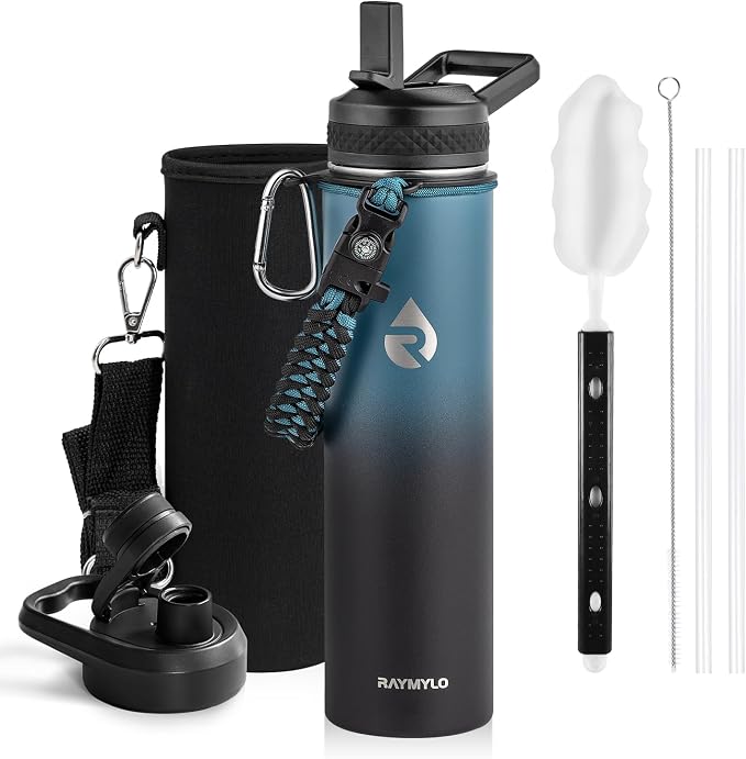 RAYMYLO Insulated Water Bottle 24oz, Triple Wall Vacuum Stainless Steel by RAYMYLO