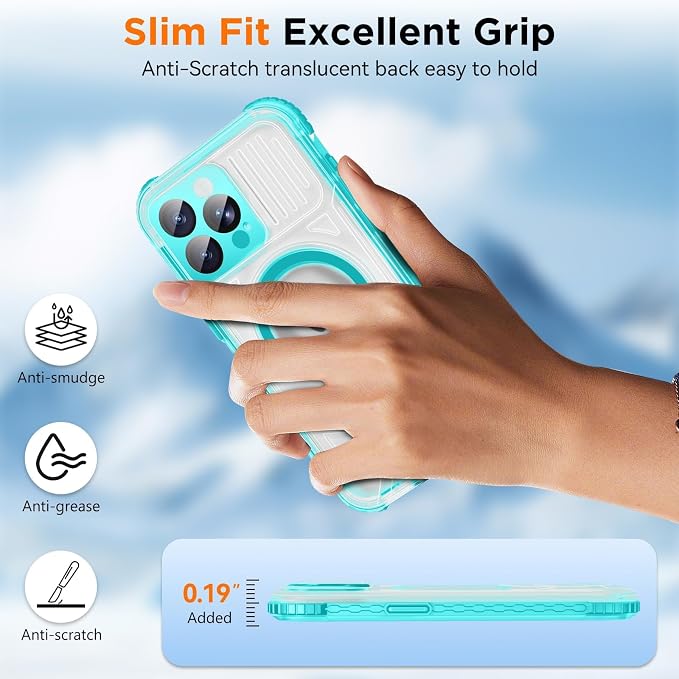 WIFORT for iPhone 15 Pro Max Waterproof Case, 360 Full Body Sealed Protection - Image 5