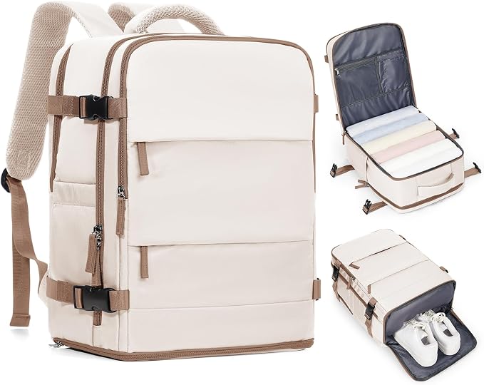 Travel Backpack Carry on Flight Approved Mochila De Viaje Personal Item Backpack by coofay