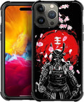 for iPhone 15 Pro Case, Sakura Japanese Samurai Pattern Graphic Design Girl Boy by FKBRCL4U