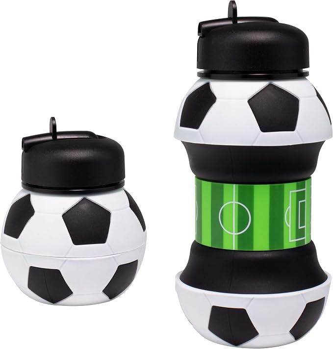 Maccabi Art Collapsible Silicone Soccer Ball Water Bottle by MaccabiArt