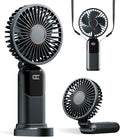 GOCKERA Portable Fan, 4200mAh Battery Operated Fan, 5 Speeds&Digital Display by GOCKERA