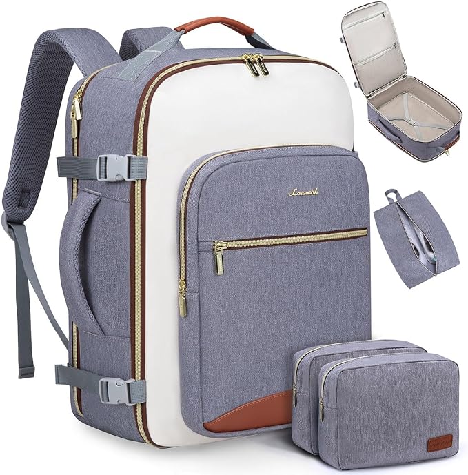 LOVEVOOK 50L Travel Backpack for Women & Men, Airline Approved Carry On Luggage by LOVEVOOK