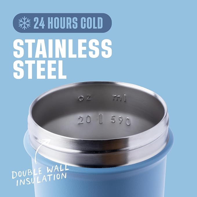BlenderBottle Sport Sleek Insulated Stainless Steel Shaker Bottle - Image 3