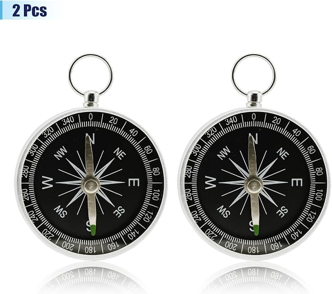 Pocket Compass, 2 Pieces Mini Compass - Image 3