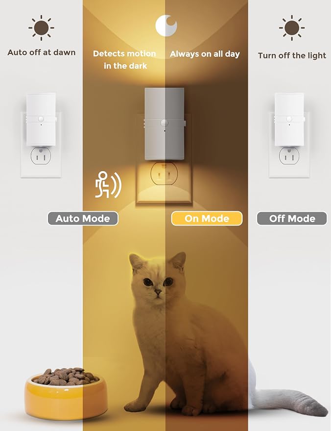 L LOHAS LED Motion Sensor Night Light Plug in, Motion Activated Night Light - Image 2