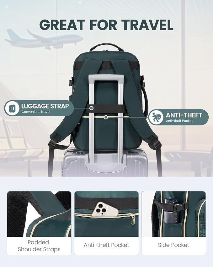 LOVEVOOK Travel Backpack for Women & Men 50L, Airline Approved Carry On - Image 6